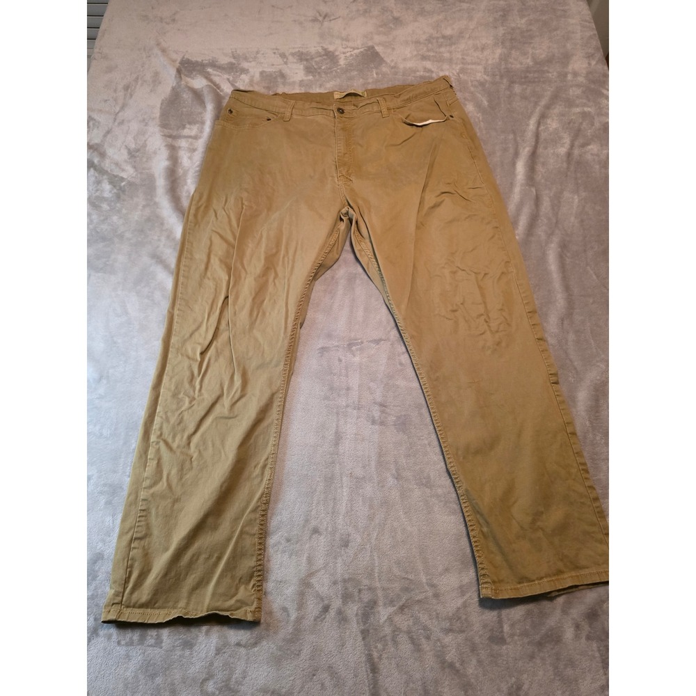 Wrangler Jeans Co Straight Fit Flex Pants Mens 40x30 Tan Khaki